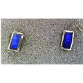 Lapis Sterling Silver Gemstone Stud Earrings