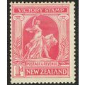 New Zealand 1920 Victory 1d Carmine Red SG454 MM