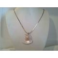 Mother of Pearl Carved Bird Pendant Necklace Go...
