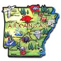 Arkansas The Diamond State Artwood Jumbo Fridge...