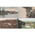 Streatley Hills & Bridge 4x Berkshire Antique P...