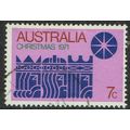 Australia 1971 Christmas 7c Blue Mauve and Brow...