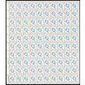 2182, 25¢ Jack London Complete Pane of 100 Stam...