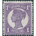 Queensland 1908 1s violet SG298 unused