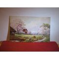 BLOSSOM, NATURE'S GLORIES antique postcard, Raphael Tuck & Sons 'Oilette' =