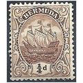 Bermuda 1912.SG44 1/4d Brown Mounted Mint.