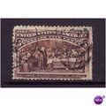 USA 1893 SG 239 5c COLUMBUS CHOCOLATE FINE USED