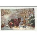 9955 HOLLY DAYS Tuck Oilette Postcard