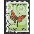 DJI 1978 25f 'BUTTERFLIES ' FINE USED (EBID54-887)