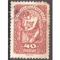 Austria 1919 - SG350 - 40h red - New Republic -...