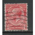 GB 1924 - 26 KGV 1d Scarlet wmk 111 SG 419 ( M4...