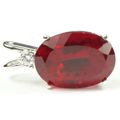 Created Ruby, 925 Sterling Silver Pendant, SP085