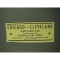 1942 United Air Lines Ad - Chicago Cleveland