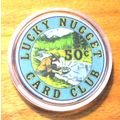 50 Cent Lucky Nugget Casino Chip - Card Room - ...