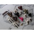 19 Assorted Hair Bands & Pack of Clips Girl Kid...