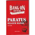 UNUSED PUMP CLIP FRONT - BANG ON BREWERY (WALES...