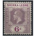 Sierra Leone 1912 SG119 6d Dull & Bright Purple...