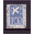 FRANCE 1934 1F.50 BLUE DOVE OF PEACE SG 519 FIN...