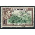 Jamaica 1938 SG130 1/- Green & Purple-Brown Fin...