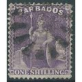 Barbados 1878 SG81 1/- Purple Good/Fine Used .. ..