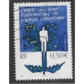 FRA 2003 50c 'HUMAN RIGHTS CHARTER' FINE USED (...