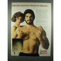 1984 BerDel Sferoflex Eyewear Ad - Lou Ferrigno