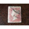 1864-79 GB Queen Victoria 1d red fine used stam...