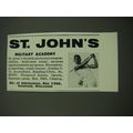 1956 St. John's Military Academy Ad