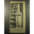 1959 Strega Liqueur Ad - So uniquely Italian Strega