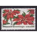 United States 1985 Christmas Poinsettias 22c Fi...