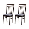 Set of 2 - Classic Sturdy Wood Dining Chair wit...