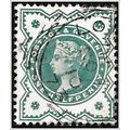 1900 QV - New Colors Jubilee - ½d bluish green ...