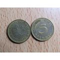 1978f 5 Pfennig Germany Coin
