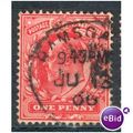 GB stamps 1902-10 KEV11 - 1d SG219 Ramsgate 1