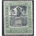 Barbados 1906 SG146 1/2d Black & Pale Green Nel...