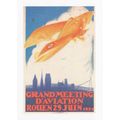Poster Art Postcard Grand Meeting d'Aviation Ro...
