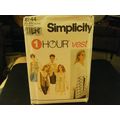 Simplicity 8744 Misses Set of Lined Vests Patte...