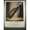 1988 Montblanc Masterpiece Pen Ad - The Classic...