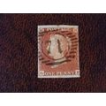 1841 GB Queen Victoria 1d red used stamp SG8 im...