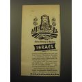 1955 Israel Government Tourist Office Ad - Reli...