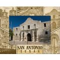 San Antonio Texas Laser Engraved Wood Picture F...