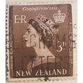 New Zealand 1953 QEII Coronation 3d Brown Used ...