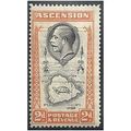 Ascension Island 1934 SG24 2d Black & Orange Mo...