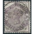 1883 SG191 3d Lilac Check Letters “GF” Fine Used