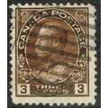 Canada 1911 3c Deep Brown SG205 GU