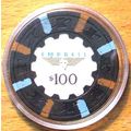 Empress $100. Casino Chip - Joliet, Illinois - ...