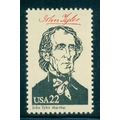 2217a 22c John Tyler Fine MNH W3021