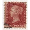 Sg43 1d red plate 208 fine used " T A" (REDS)