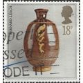 GB, Bernard Leach, Vase, grey 1987, 18p