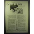 1930 Metropolitan Life Insurance Ad - Prevent i...